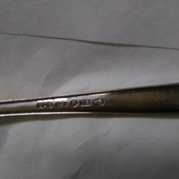 6) GAB Sweden Demitasse Silver plated Spoons 4" Silver  flatware Makers Marks - Picture 5 of 6